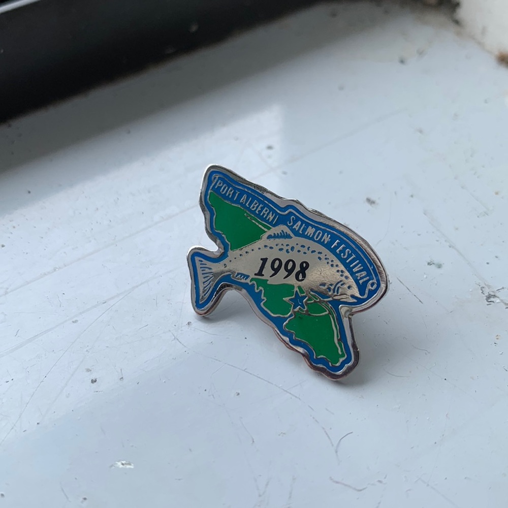 Port alberni British Columbia vintage 90s enamel pin